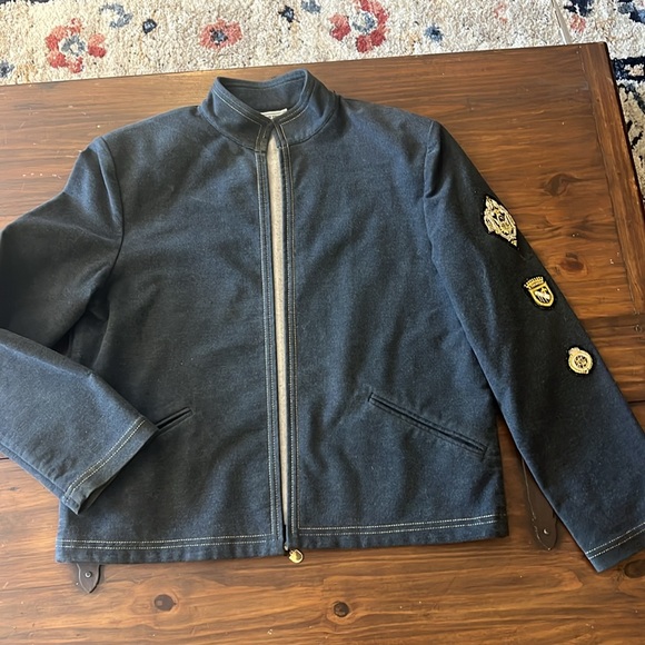 Vintage St. Johns sport gray long sleeve jacket medium pants size 12 military - Picture 12 of 16